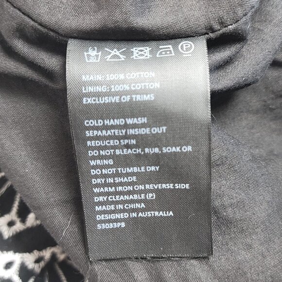 Bardot Twist Black White Floral Strapless Wide Leg Jumpsuit – Size 4 (XS) NWT - Picture 15 of 16